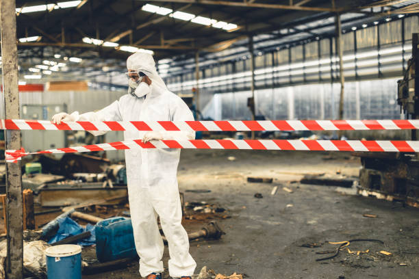Professional Biohazard technician working in Hendersonville, NC